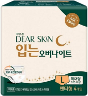 Dear Skin менструальные и послеродовые трусы L для обильных выделений, 4 штуки