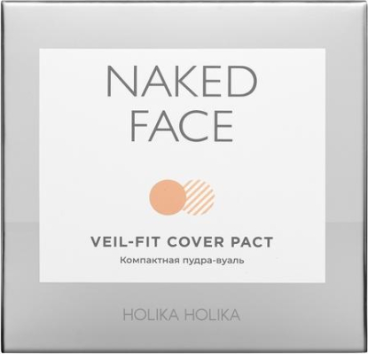 Компактная пудра для лица Naked Face Veil-Fit Cover Pact 02 Natural Beige вид 2